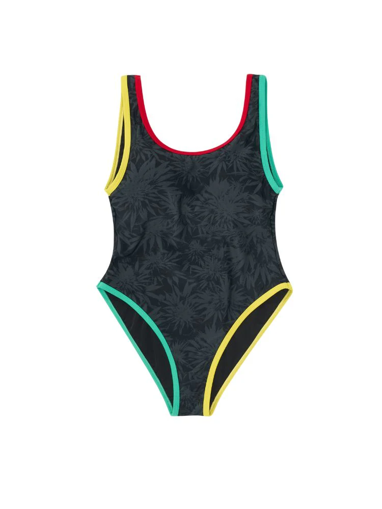 CHILLHANG Palm Tree High Cut One Piece Swimsuit - Image 16