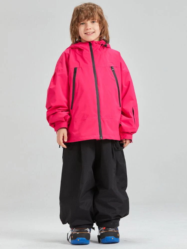 Doorek Kids Detachable Rabbit Ears Hooded Snow Jacket - Image 4