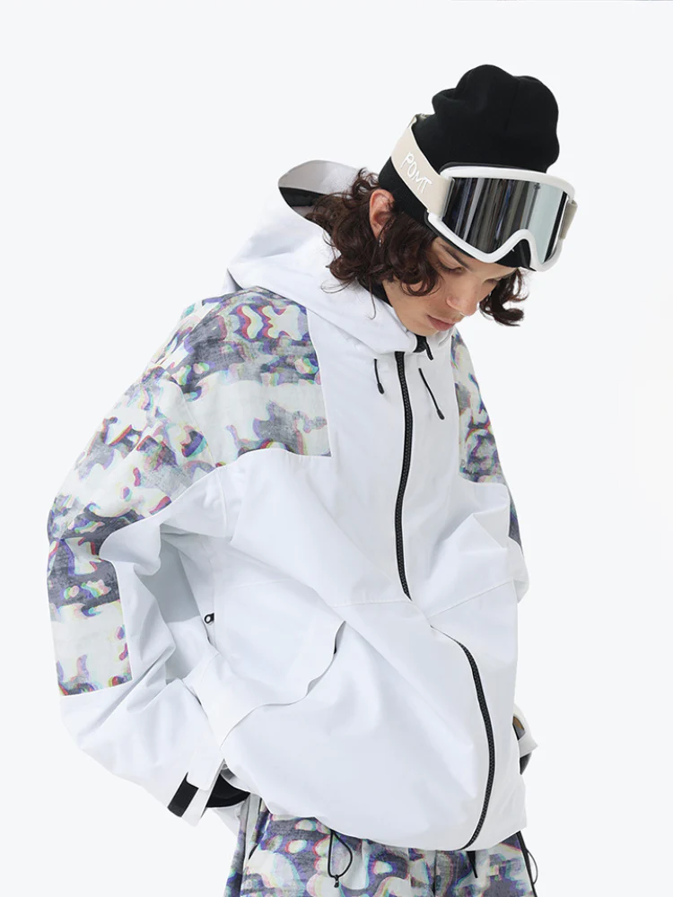 POMT Retro Pixel Style Baggy Ski Jacket – Unisex - Image 8
