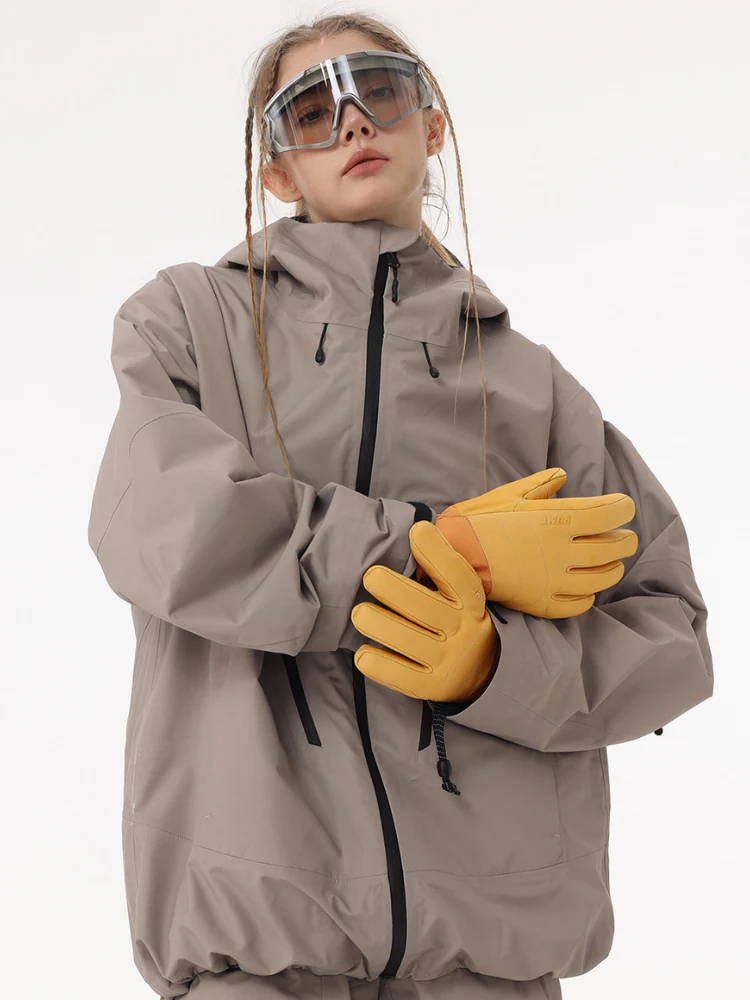 POMT P-Insulate Leather Ski Gloves - Image 2