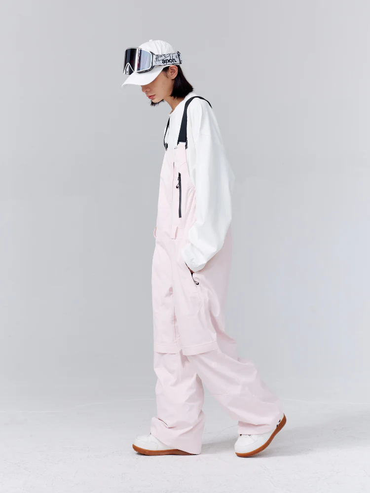 RandomPow Pink 3L Pro Backcountry Snow Bibs - Unisex - Image 7