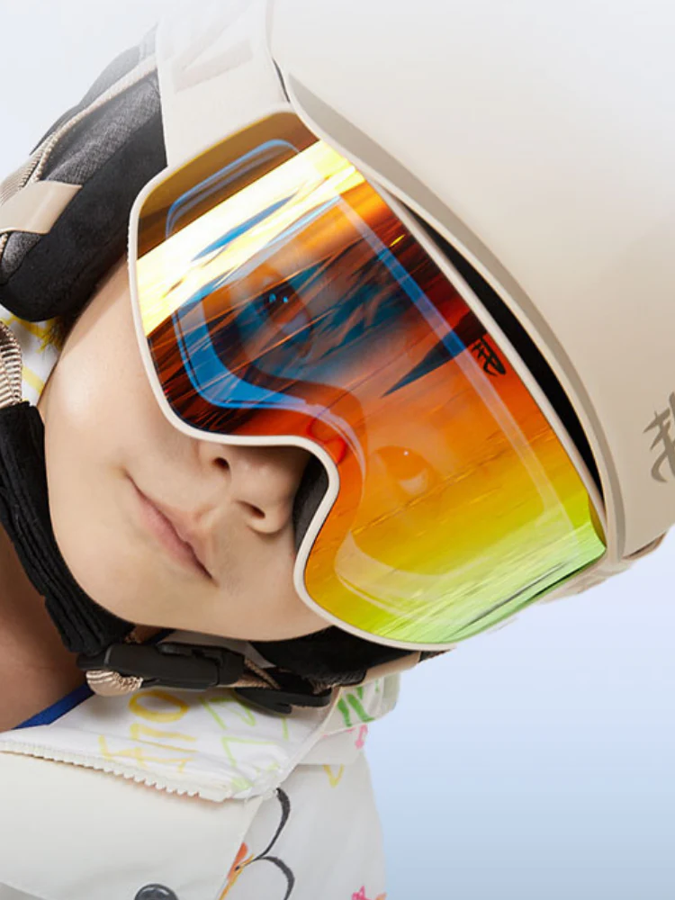 REV Satin Glow Kids Ski Goggles - Image 4