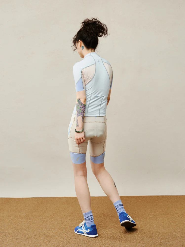 TurtleRabbit Sky Blue Cycling Jersey - Women's - Image 4
