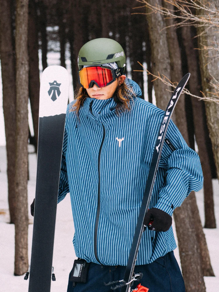Winter Ticket Blue Motion 3L Baggy Freestyle Ski Jacket [Limited Region] - Image 3