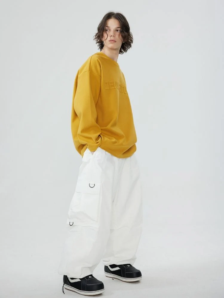 Zenventure White Hydro Guard Lightweight Snow Sweatshirt - Unisex - Image 23